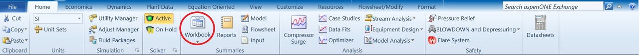 Workbook view